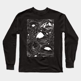 The mountains in circles Long Sleeve T-Shirt